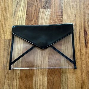 Rebecca Minkoff clear envelope clutch